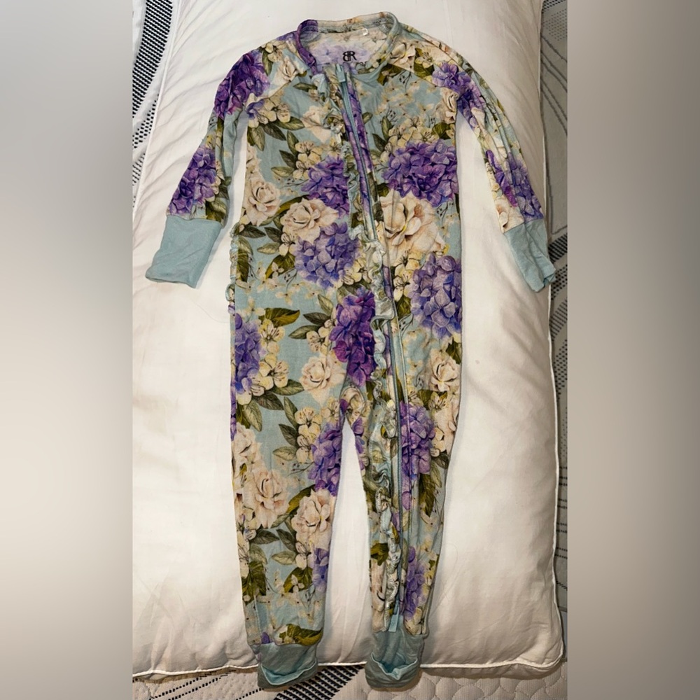 Bums and Roses Footie Pajamas